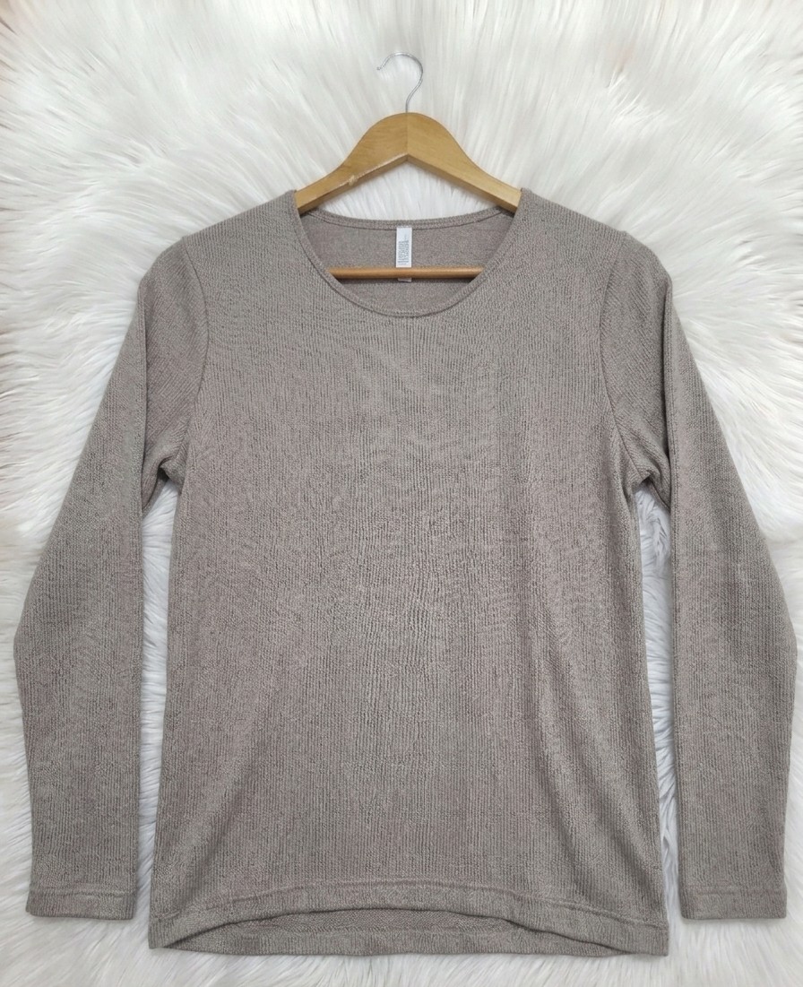 REMERA LANILLA VINTAGE ELASTIZADA (M)