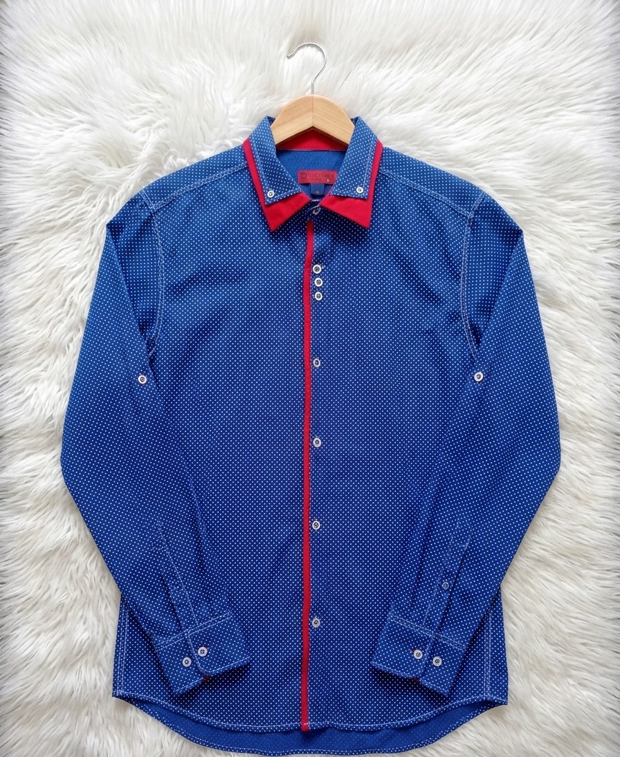 CAMISA LUNARES MANGAS LARGAS (H)
